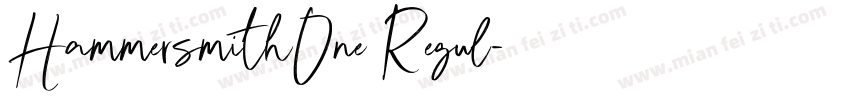 HammersmithOne Regul字体转换
